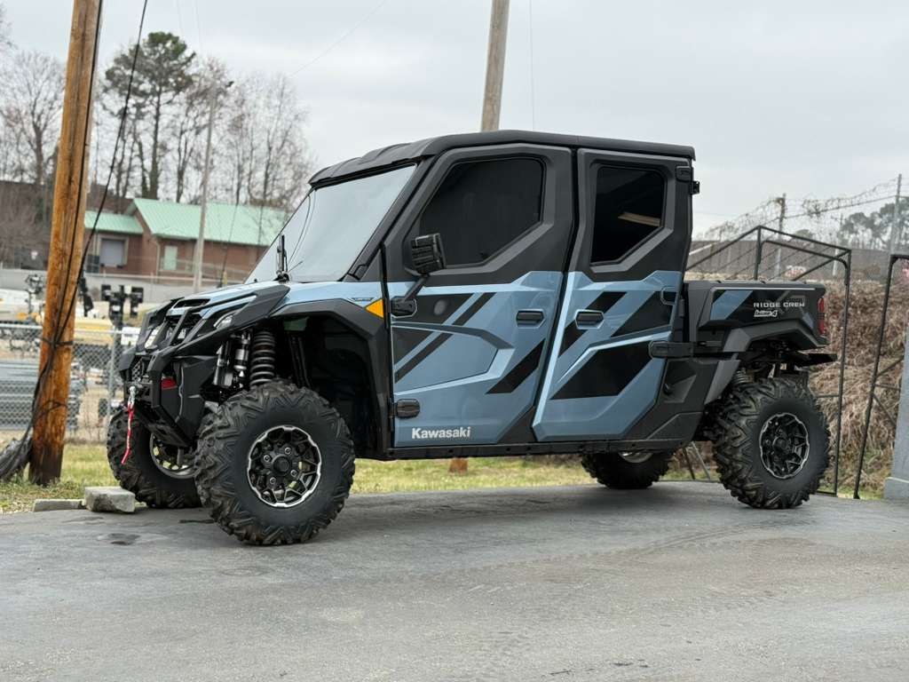 Kawasaki Ridge Crew UTV with tinted cab windows