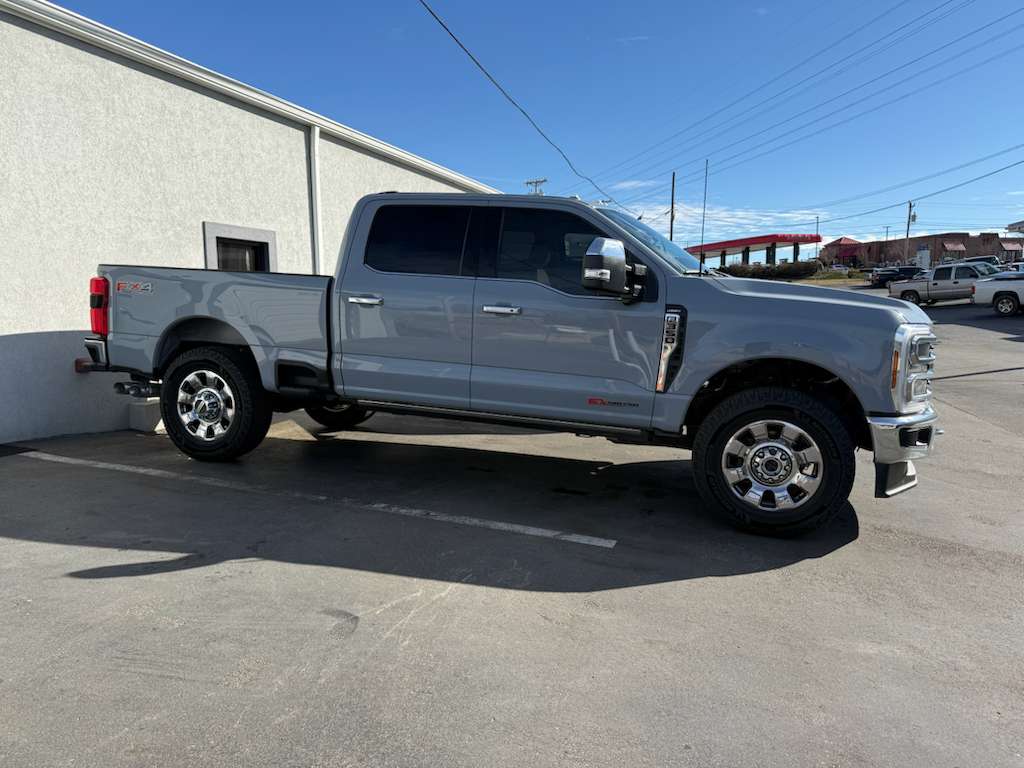 White Ford Ranger FX4 with tinted windows in the TINT WORXZ shop